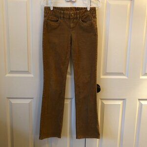 J. Crew Favorite Fit Bootcut Y2K Corduroy Pants 27R Camel Brown